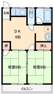 柔コーポ【1階】の間取り