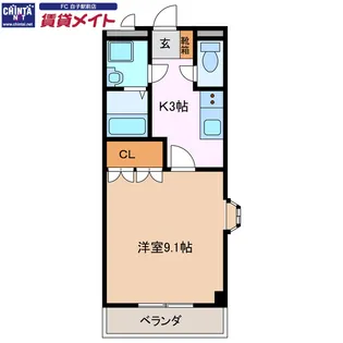 エレガントヒルズ【1階】の間取り
