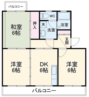 コーポラスエルピス【2階】の間取り