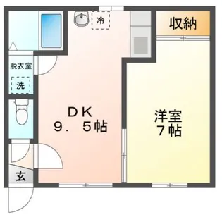 Mハイツ高砂2【2階】の間取り