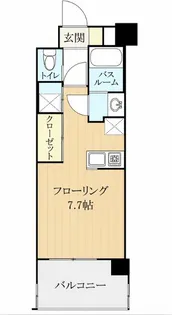 ウインステージ天神南【10階】の間取り