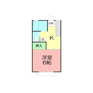 メゾンドアツミ【2階】の間取り