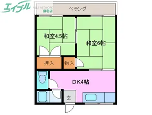 アオイ荘【1階】の間取り