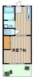 ハイツひよどりA【1階】の間取り