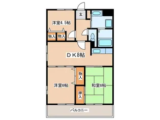 ヴェルデコリーナ【4階】の間取り