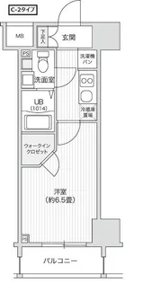 レジディア笹塚II【2階】の間取り