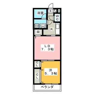 グランレガーロ【1階】の間取り