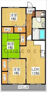フジテラス【3階】の間取り