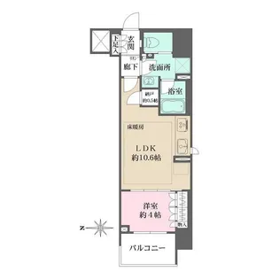 ザ・パークハウスアーバンス渋谷【12階】の間取り