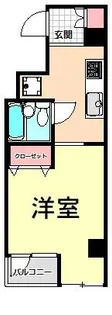 マンション西田【4階】の間取り