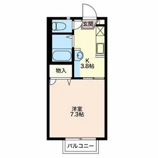 フレグランストゥイン【2階】の間取り