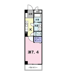 パークサイドヴィラ【7階】の間取り