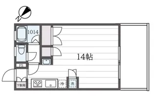 コーポ北島【1階】の間取り