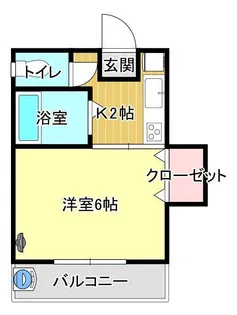福永ハイツ【2階】の間取り