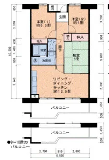 ポートサイド築港【7階】の間取り