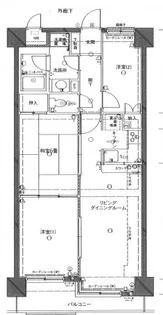 スタジオーネ会津若松 207号室【2階】の間取り