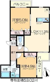 L‘ECRIN【2階】の間取り