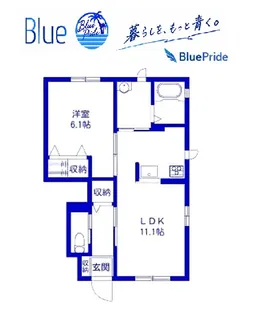 サニーハウス【1階】の間取り