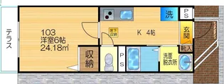 カーサビアンカ【1階】の間取り