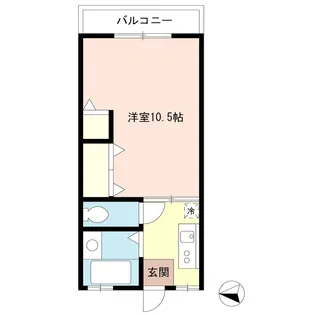 長島ワラビコーポ【3階】の間取り