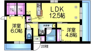 へーベルメゾンわびすけ【2階】の間取り