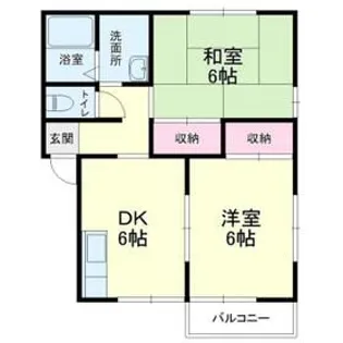 リバーサイド古川A【2階】の間取り