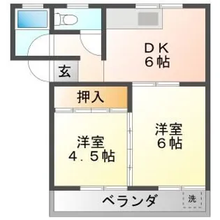 ブランコート1【2階】の間取り