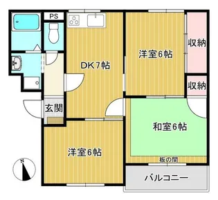 メゾンルミエールC【3階】の間取り