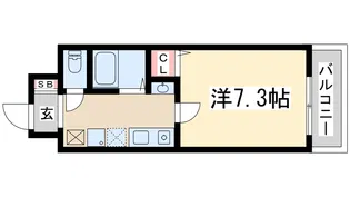 マインズ・コム新北野【3階】の間取り