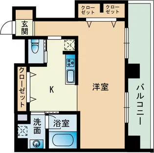 マーブル住吉【1階】の間取り