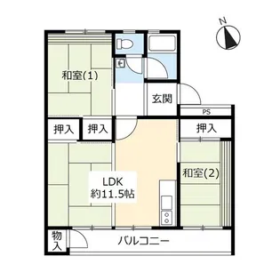 UR新座【5階】の間取り