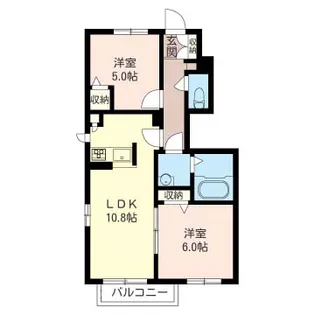 シャーメゾン和良比 F【1階】の間取り