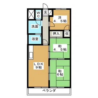 吉田マンション城房【3階】の間取り