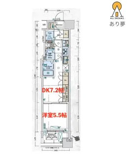 GENOVIA阪東橋IIskygarden【7階】の間取り