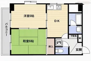 ハイツ高富【4階】の間取り