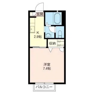 くすのきハウスA【2階】の間取り