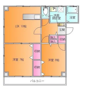 シャンティーユ【2階】の間取り
