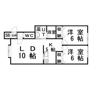 プリムヴェールII【1階】の間取り