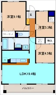 フロイディ【3階】の間取り