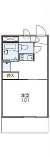 レオパレス建石【2階】の間取り