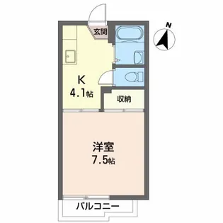 コーポ都【2階】の間取り