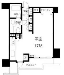 フリーディオ西麻布【11階】の間取り