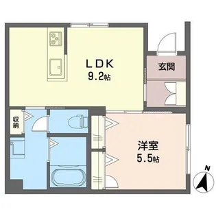 ラ・シュエット【1階】の間取り