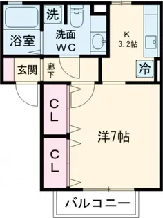 アレーゼ横尾【2階】の間取り
