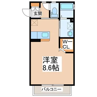 アーバンハイツ水前寺【1階】の間取り