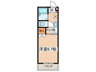 シャトレ・スト-ンリバ-1【1階】の間取り