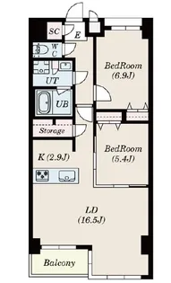 愛知県名古屋市緑区桃山3【マンション】の間取り