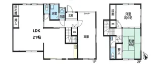 千葉県君津市中富【一戸建】の間取り