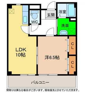 徳島県阿南市見能林町浜浦【アパート】の間取り