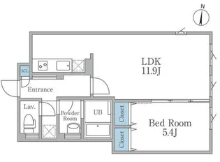 Lapule 明大前【3階】の間取り